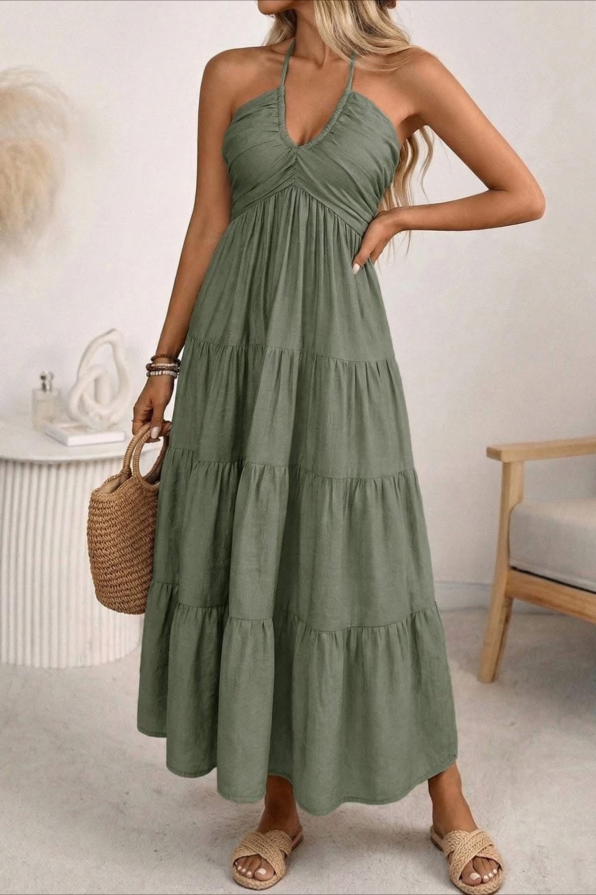 Olive Sun Dress